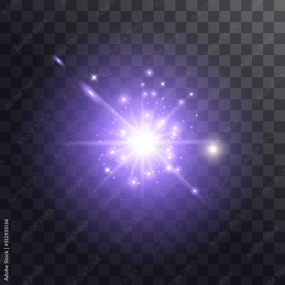 Obraz premium Light effect glow. 