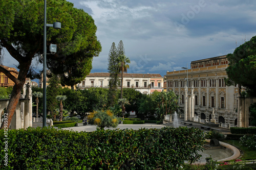 Villa Bellini park in Catania, Sicily, Italy © chrupka