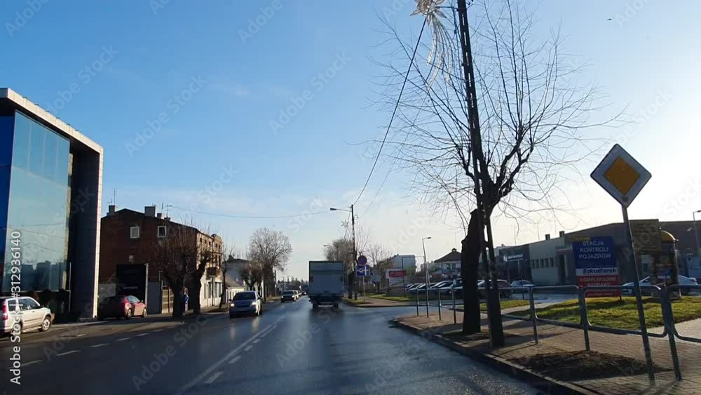 Jazda samochodem po ulicach miasta. Timelaps. Jazda samochodem po ulicach miasta. Timelaps.
