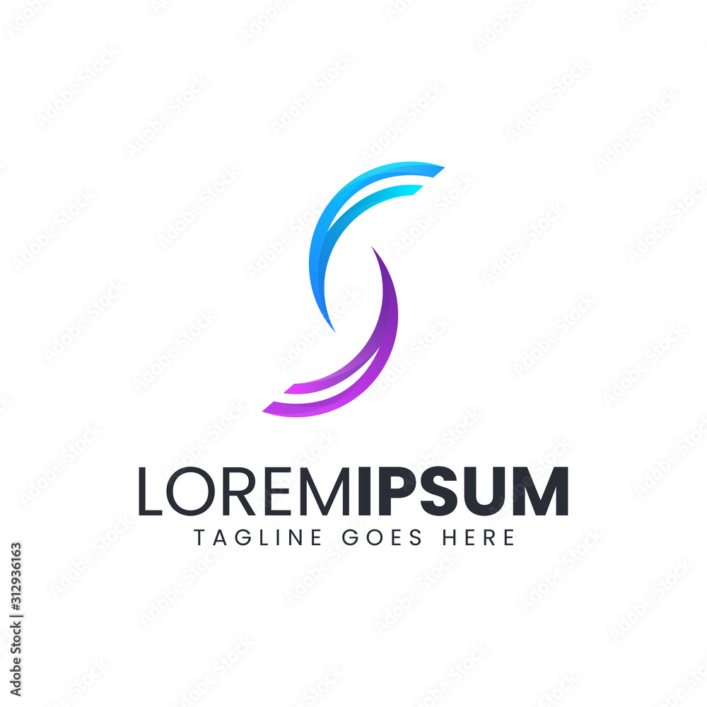 Modern Letter S logo design Modern Letter S logo design