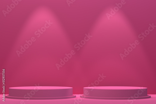 3d rendering,Podium minimal abstract background for cosmetic product presentation, Abstract geometric shape © background photo