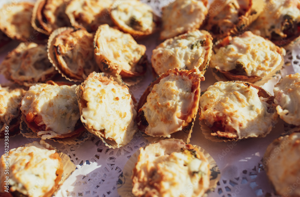 Fried dumplings in the market Fried dumplings in the market