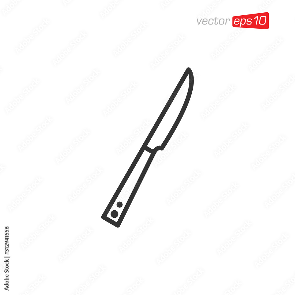 Knife Icon Design Vector Illustration Knife Icon Design Vector Illustration