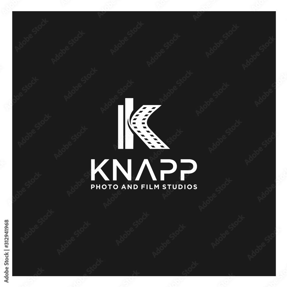 initial k for the film industry logo initial k for the film industry logo