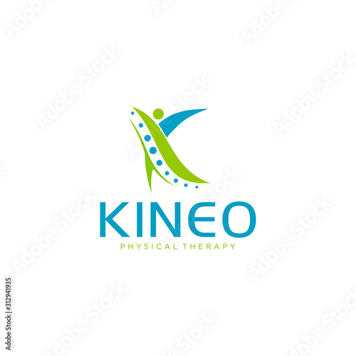 kineo healty logo design