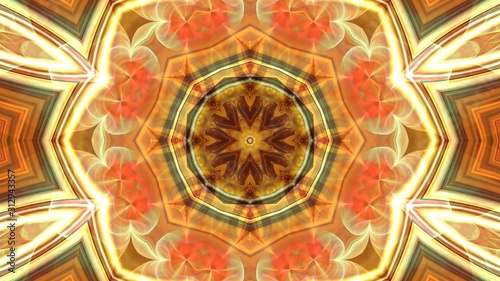 Kaleidoscope Mandala Art Design Abstract Background