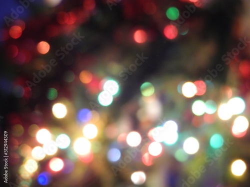 bokeh of colored lights