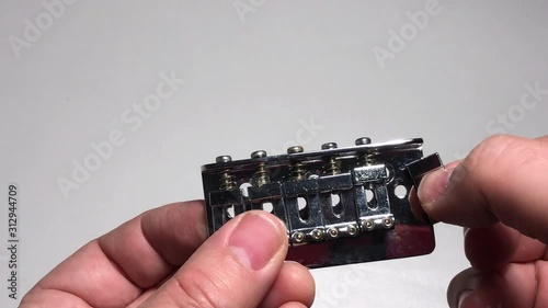 Fixing guitar parts, bridge