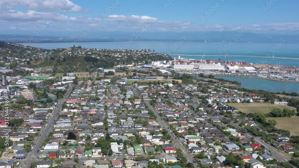 Nelson from above New Zealand, aerial drone shot of Nelson of new zealand Nelson from above New Zealand, aerial drone shot of Nelson of new zealand