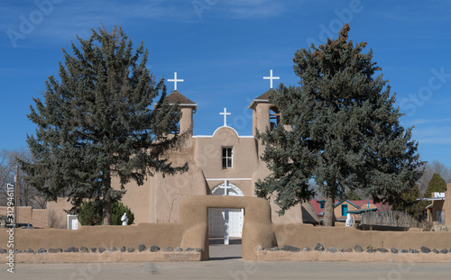 San Francisco de Asis Mission Church of Ranchos de Taos in New Mexico photo