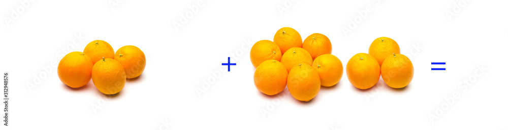 suma simple matemática, suma de naranjas, cálculo matemático sencillo suma simple matemática, suma de naranjas, cálculo matemático sencillo
