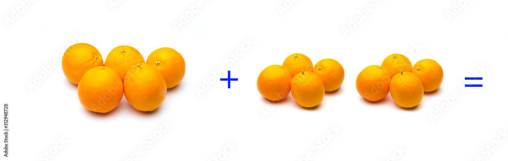 suma simple matemática, suma de naranjas, cálculo matemático sencillo suma simple matemática, suma de naranjas, cálculo matemático sencillo