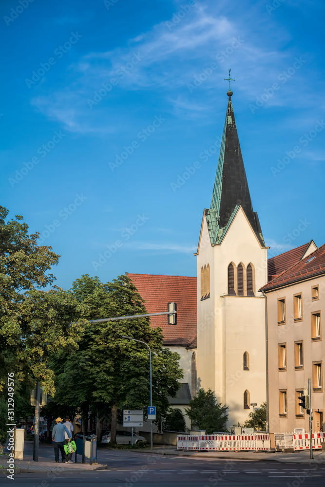 merseburg, deutschland - römisch-katholische kirche st. norbert