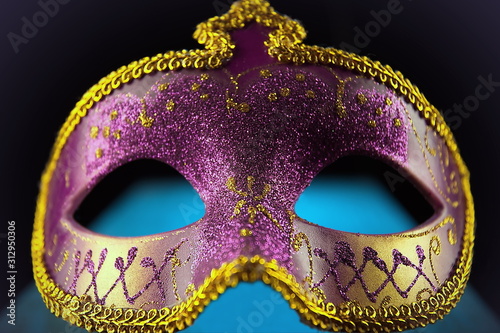 Halloween,party and carnival mask.Selective focus.