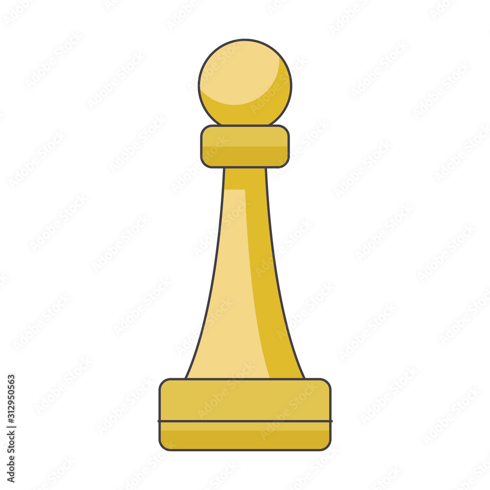 pawn chess piece icon, colorful design pawn chess piece icon, colorful design