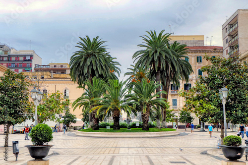 View of Maria Immacolata square (Piazza Maria Immacolata) in the city of Taranto, Puglia, Italy