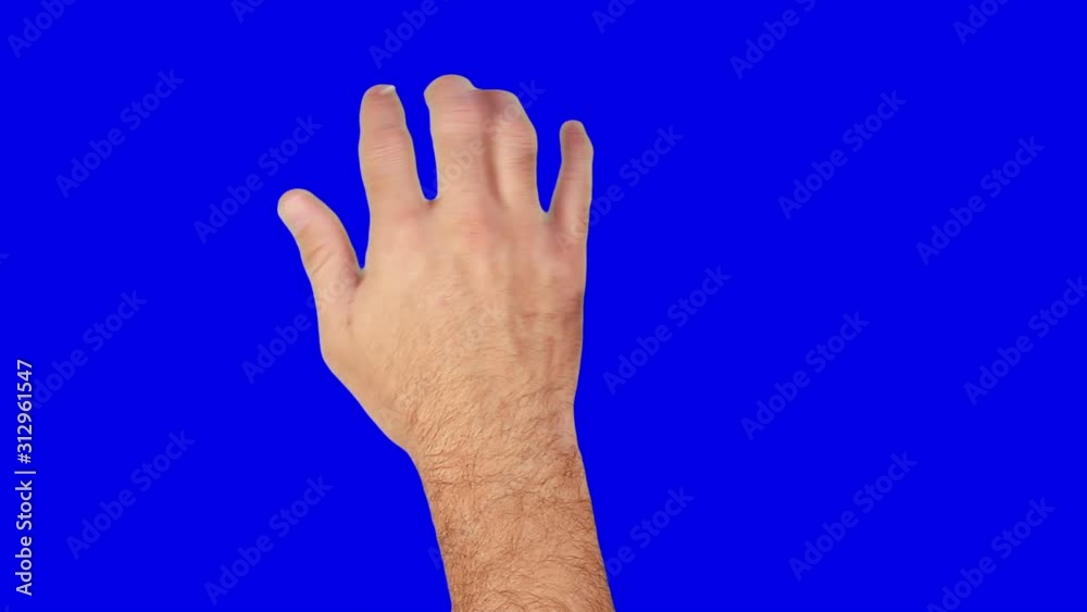 Set of 17 hand touchscreen gestures, showing the uses of computer touchscreen, tablet or trackpad. Male hand. Tablet. Blue Screen. Set of 17 hand touchscreen gestures, showing the uses of computer touchscreen, tablet or trackpad. Male hand. Tablet. Blue Screen.