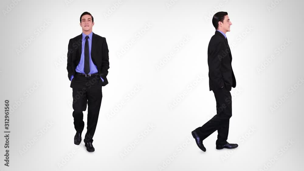 Businessman walking with alpha matte. Alpha matte. 2 in 1. More options in my portfolio. Businessman walking with alpha matte. Alpha matte. 2 in 1. More options in my portfolio.
