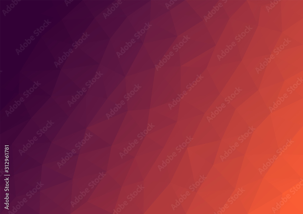 Abstract purple-orange polygonal background of geometric shapes. Retro triangle background. Colorful mosaic pattern. Geometric background in Origami style with gradient. Low poly background Abstract purple-orange polygonal background of geometric shapes. Retro triangle background. Colorful mosaic pattern. Geometric background in Origami style with gradient. Low poly background