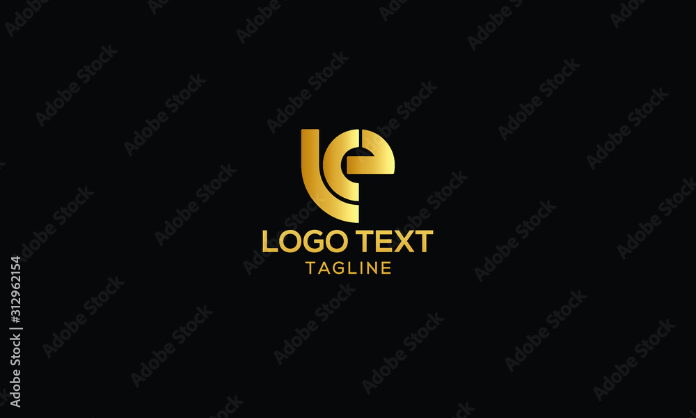 LCE, LE Letter logo design template vector Sign Symbol Monogram LCE, LE Letter logo design template vector Sign Symbol Monogram