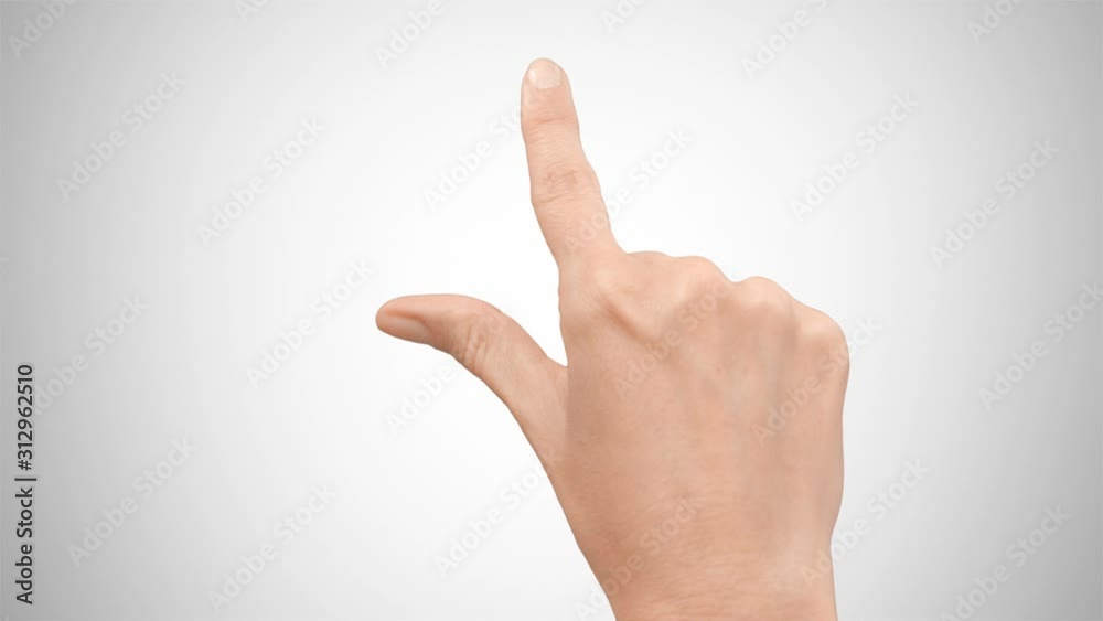 Set of 7 hand touchscreen gestures, showing the uses of computer touchscreen, tablet or trackpad with luma matte. Female hand. More options in my portfolio. Set of 7 hand touchscreen gestures, showing the uses of computer touchscreen, tablet or trackpad with luma matte. Female hand. More options in my portfolio.