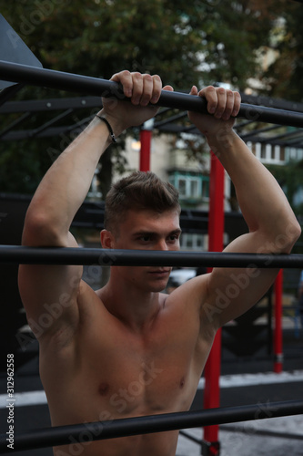 training, fitness, sexy, sexually, gym, body, chest, abs, torso, muscular, Guy. male, horizontal bar, horizontal bars, Man. workout, lifestyle, health, bodybuilder, fitness model, sport, power,