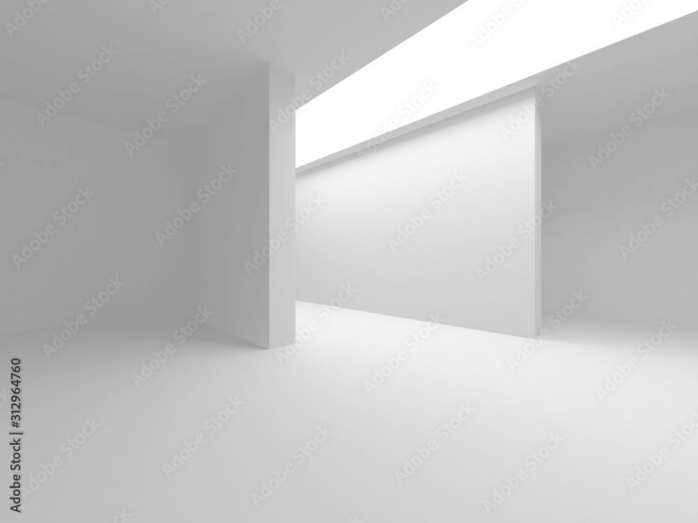 Futuristic White Architecture Design Background Futuristic White Architecture Design Background
