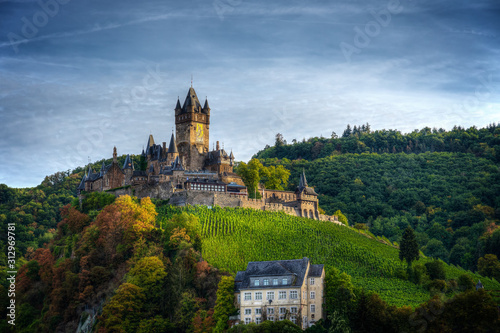 Reichsburg Cochem im Herbst photo