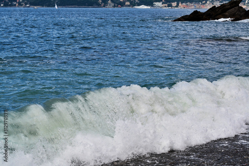 Spuma del mare in Liguria photo