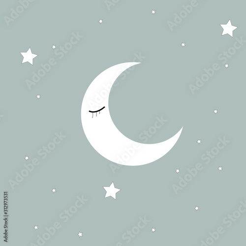 moon and stars