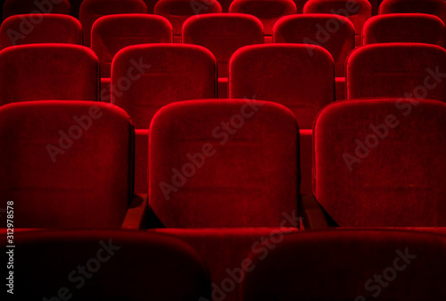 Cinema / theater red seats background