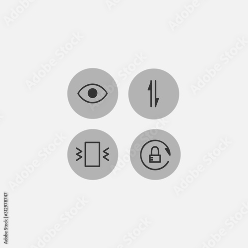 Icon sign or symbol element design for app or website vol 27 vector eps 10
