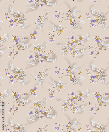 seamless pattern with flowers
