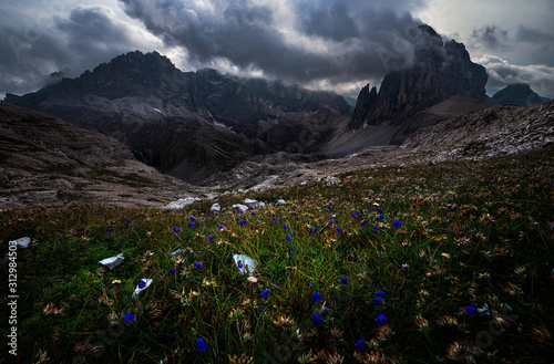 beautiful mountain side at day