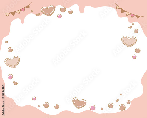 バレンタイン、チョコレートの背景素材。