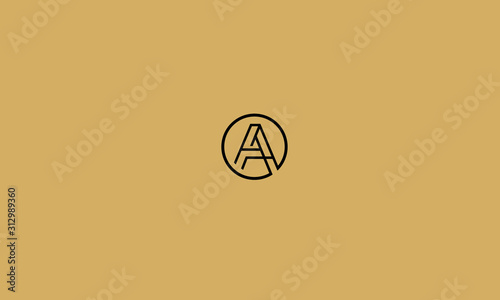 Alphabet letters monogram icon logo A