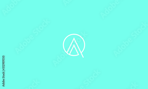 Alphabet letters monogram icon logo A