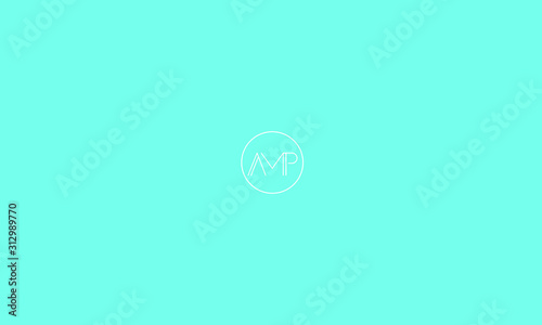 Alphabet letters monogram icon logo AMP