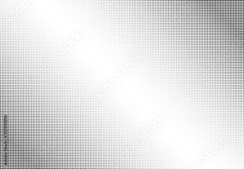 Abstract halftone dotted background. Monochrome pattern with hexagon.  Vector modern futuristic texture for posters, sites, business cards, postcards, labels and stickers. Design mock-up layout.