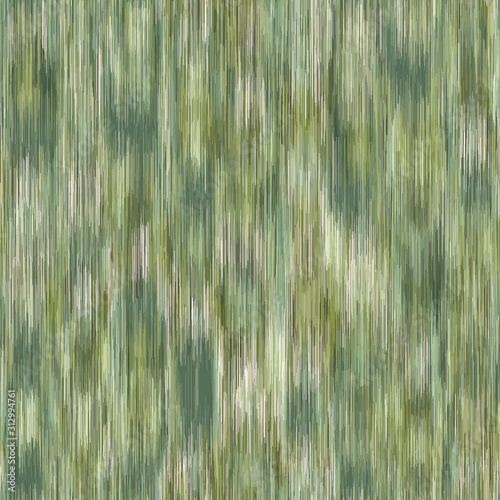 Spliced vector camouflage marl texture. Variegated mottled background. Seamless camo heather pattern. Modern distorted masculine textile all over print. Military green fashion disrupted glitch repeat.