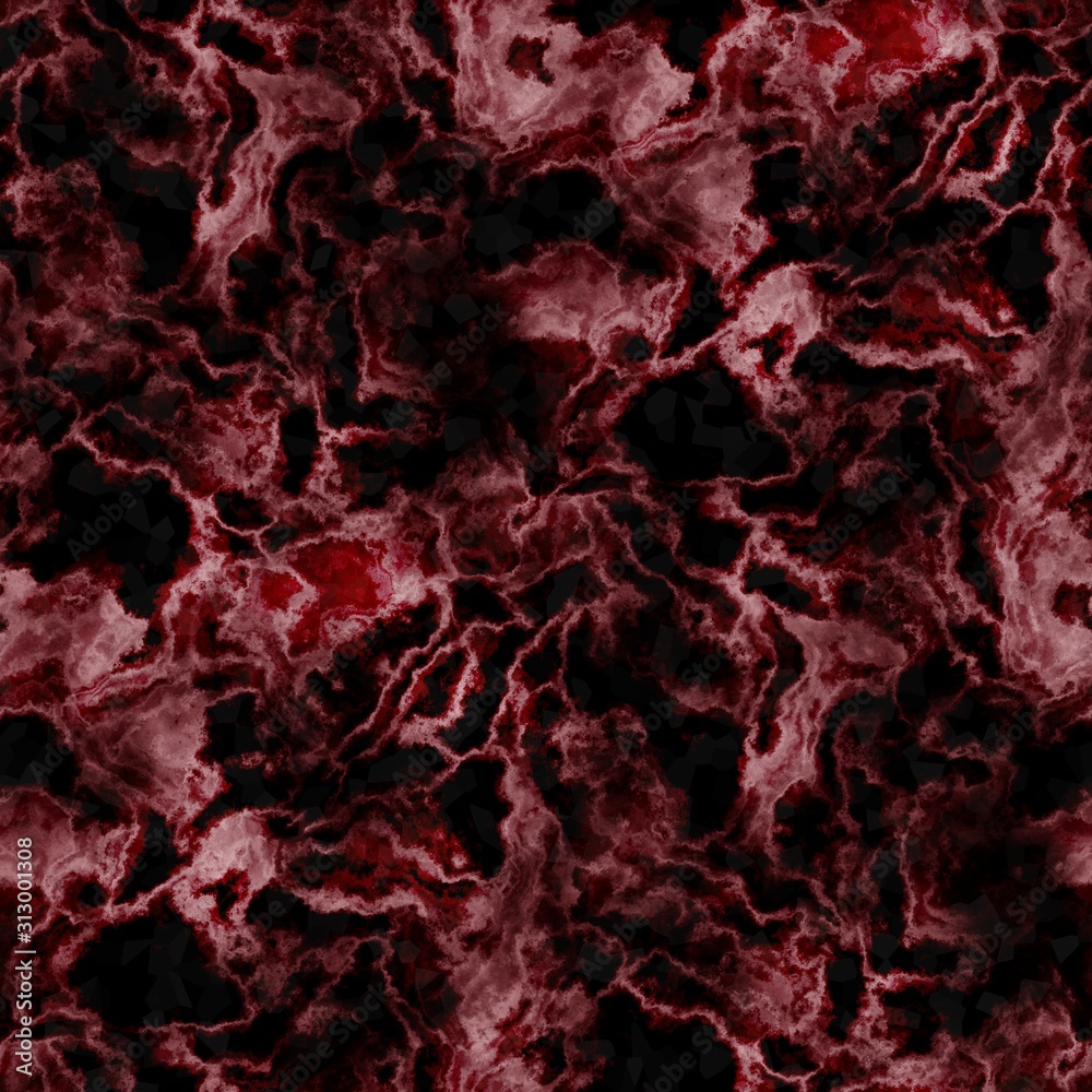 Fotografie Mahogany red abstract tie-dye marble vivid gothic dynamic image pattern design