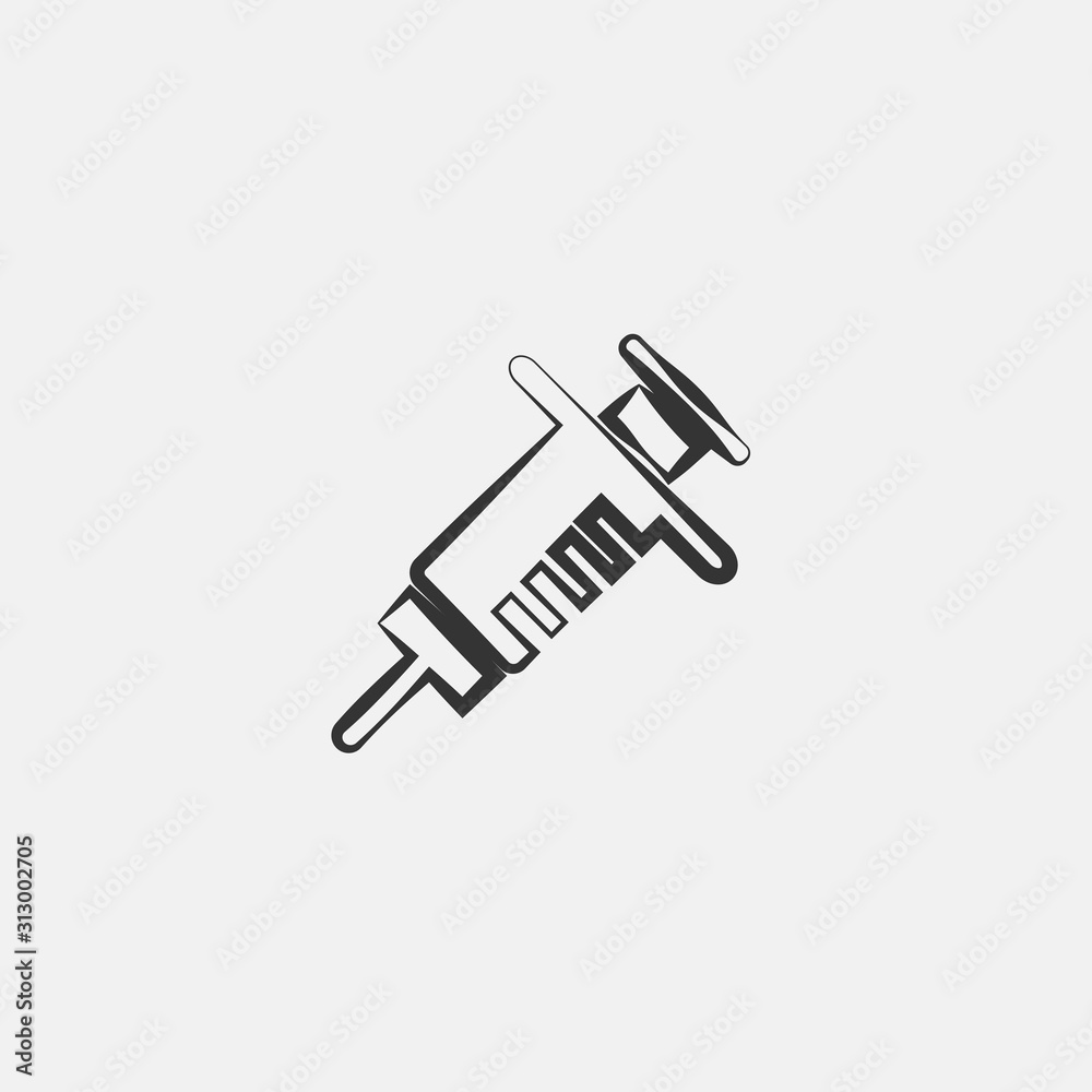 syringe icon vector illustration sign syringe icon vector illustration sign