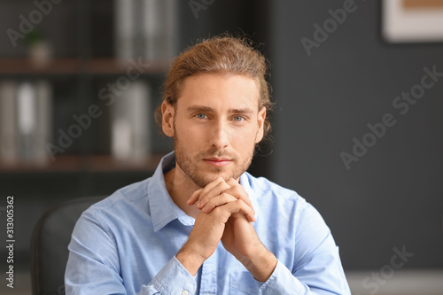 Portrait of handsome busine...