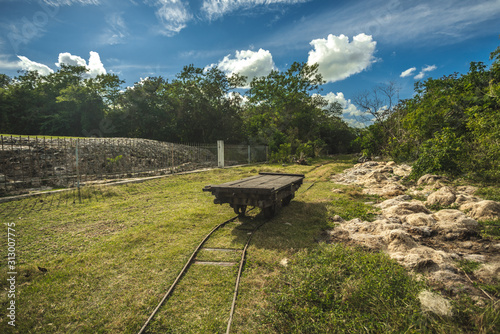 Henequen railway transportation photo