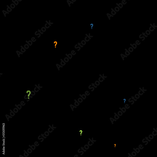 Question marks Quiz, doubt poll query public poll.