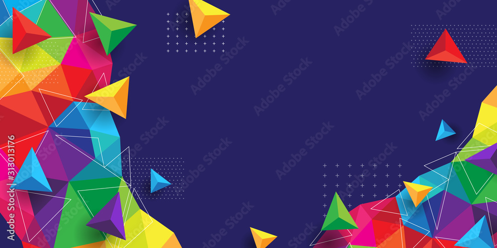 abstract background with polygonal concept