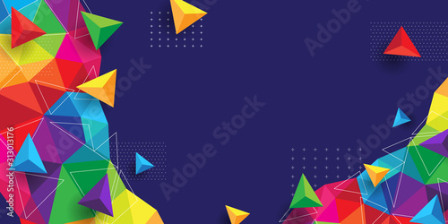 abstract background with polygonal concept