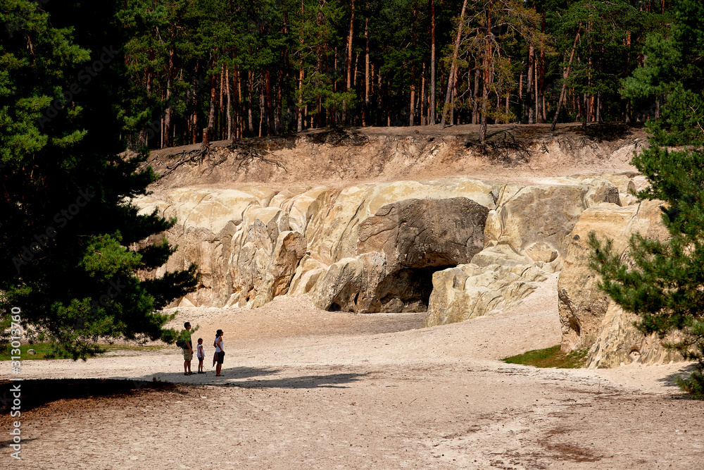 Fototapeta premium sandstone caves in Blankenburg Harz Germany