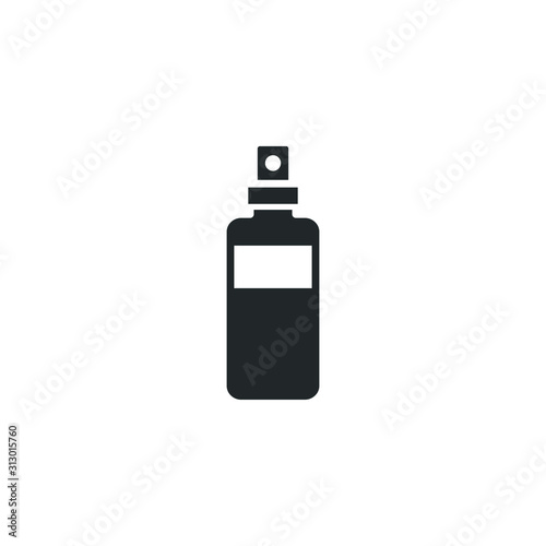 bottle spray icon template color editable. bottle spray symbol vector sign isolated on white background illustration for graphic and web design.