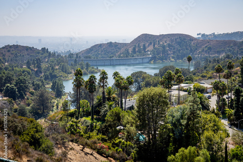 California Los Angeles hills Kalifornien USA america Amerika landscape water